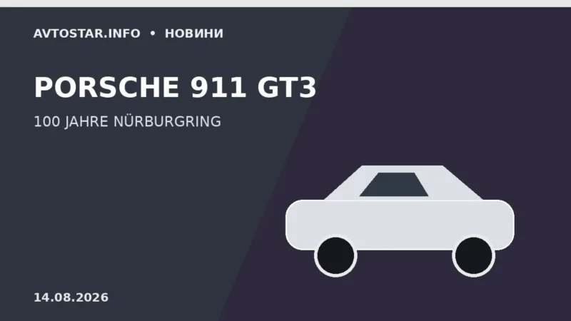 Porsche 911 GT3 100 Jahre Nürburgring — ювілейна версія спорткара