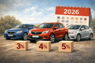 пенсійний збір перша реєстрація авто 2026 3 4 5 відсотків