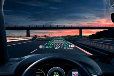 Head Up Display AR HUD 77 дюймів Mercedes як працює