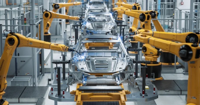 Велика Британія автовиробництво падіння 11,6 електромобілі 2026